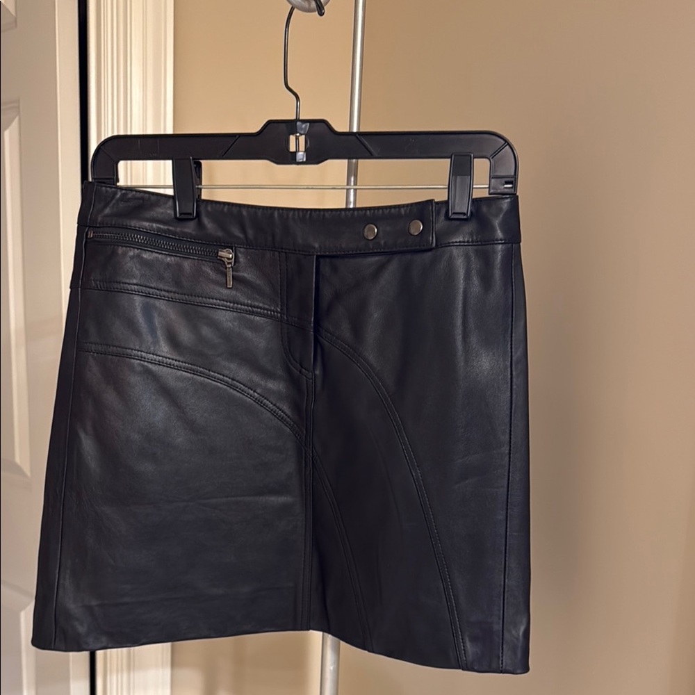 Cache Black A-Line Mini Skirt Night Out